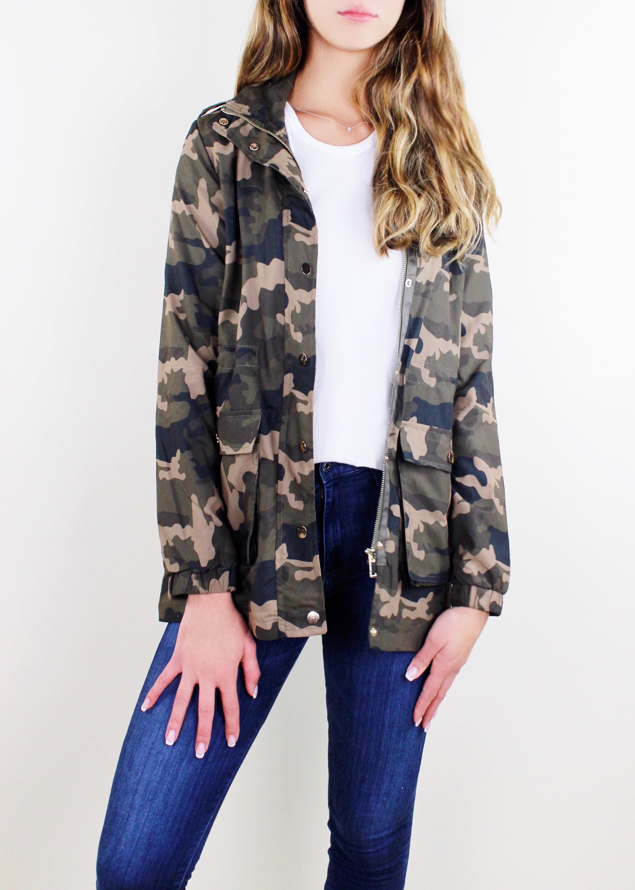 Camo Lightweight Jacket Love Bella Charleston
